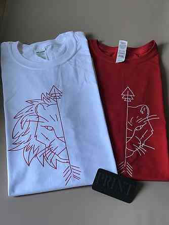 Парні футболки для хлопця та дівчини ЛЕВ і ЛЬВИЦЯ Чернівці