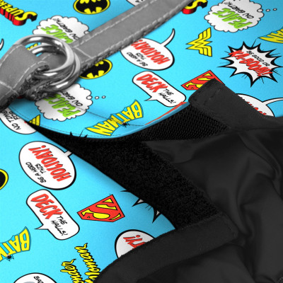 Шлей для собак WAUDOG Clothes с QR паспортом "Лига Справедливости в голубом" S1 (1011-4002) Винница - изображение 3