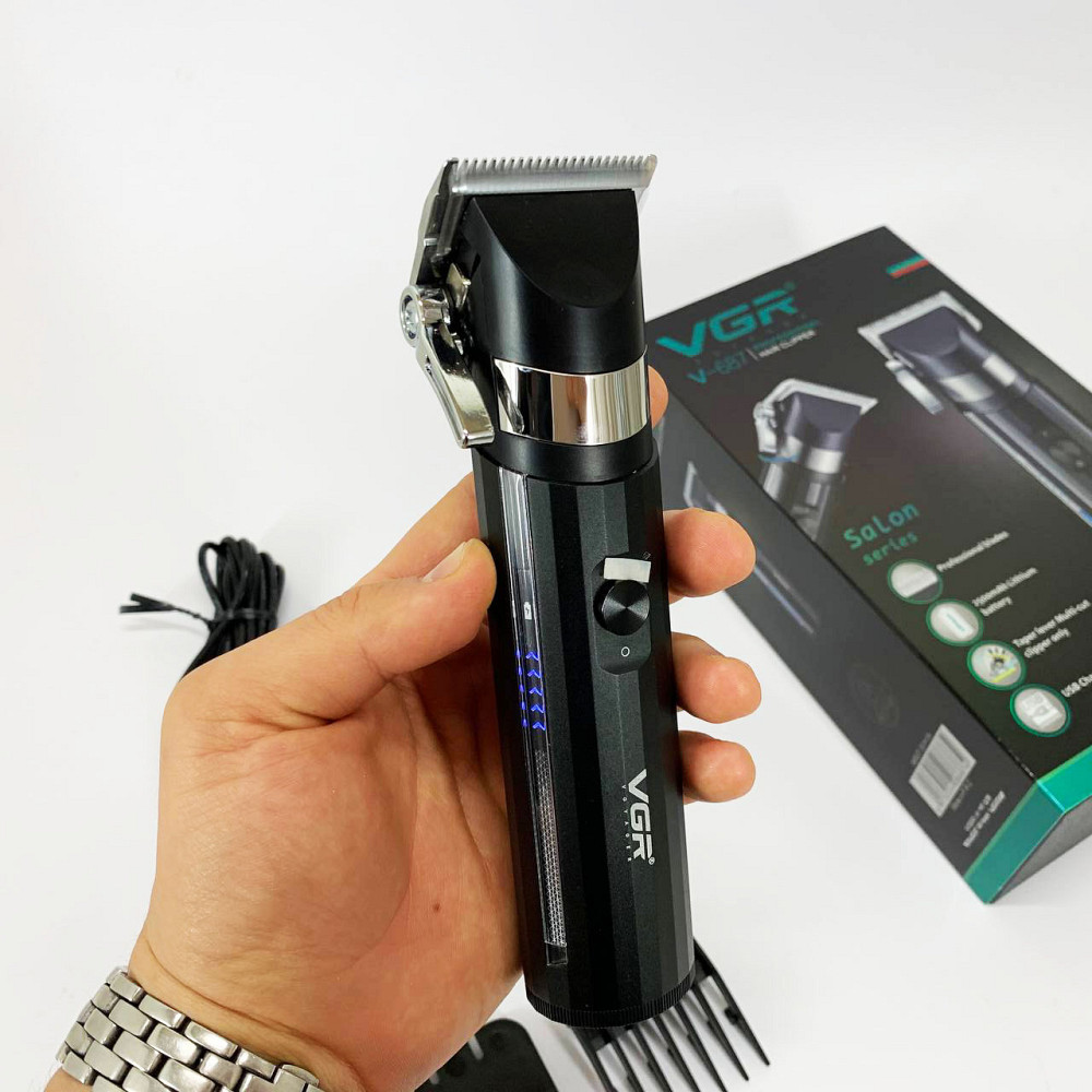 Тример для скронь VGR V-687, Професійна машинка для стрижки голови Профі машинка стрижки волосся SI-95 Львів - фото 12