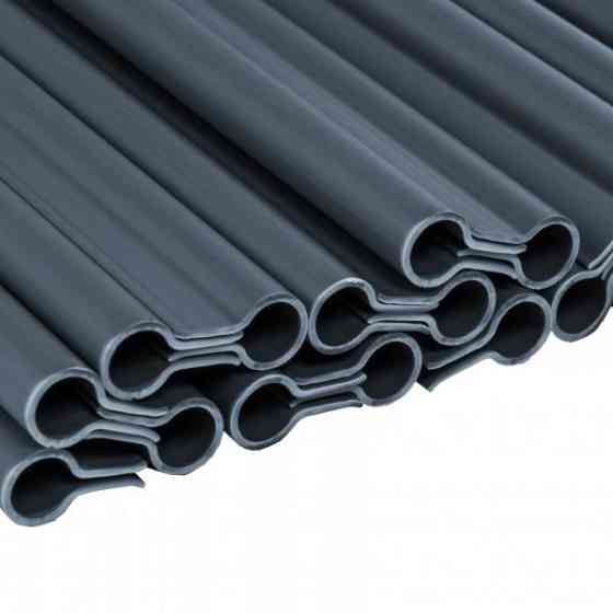 Кліпси для огороджувальних стрічок SOLID, сірі, 19 см, 20 шт., TOBKS1920GY Київ