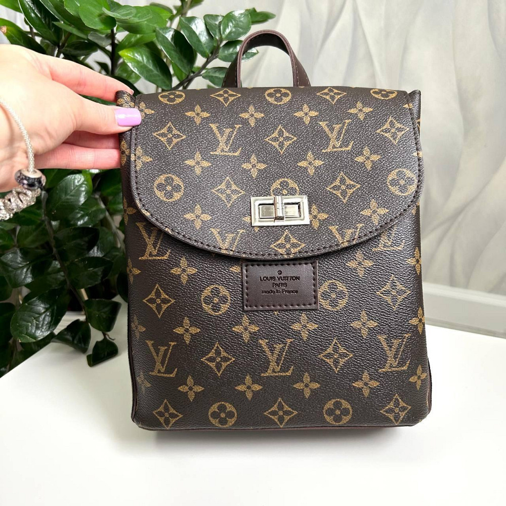 Брендовый женский рюкзак-сумка. Женский маленький брендовый рюкзак Louis Vuitton Киев - изображение 9