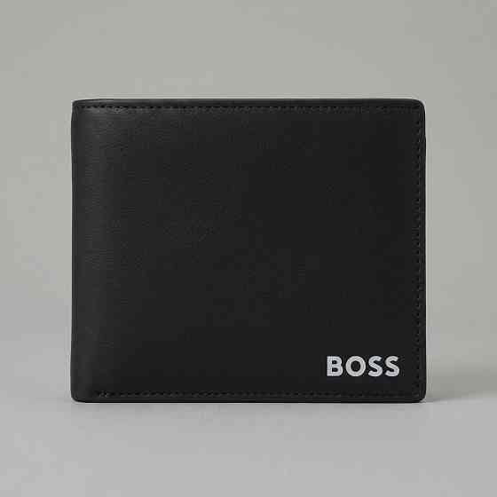 Мужской кожаный небольшой кошелек Boss (7705-1) Киев