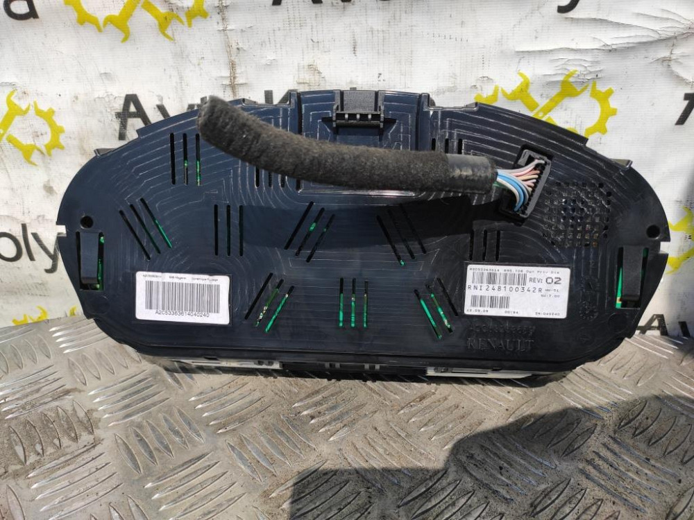 Панель приладів (спідометр) Renault Megane III 1.9 dci 2008-2015 (248100342R) Ковель - фото 3