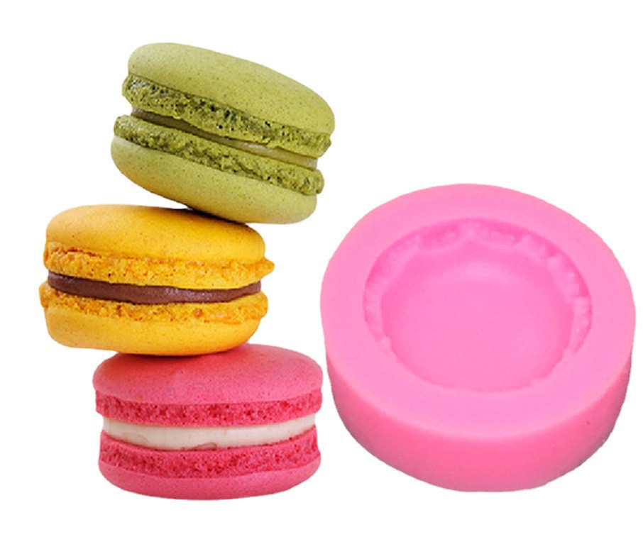 Силиконовый молд Макарун 32 мм розовый Киев - изображение 1