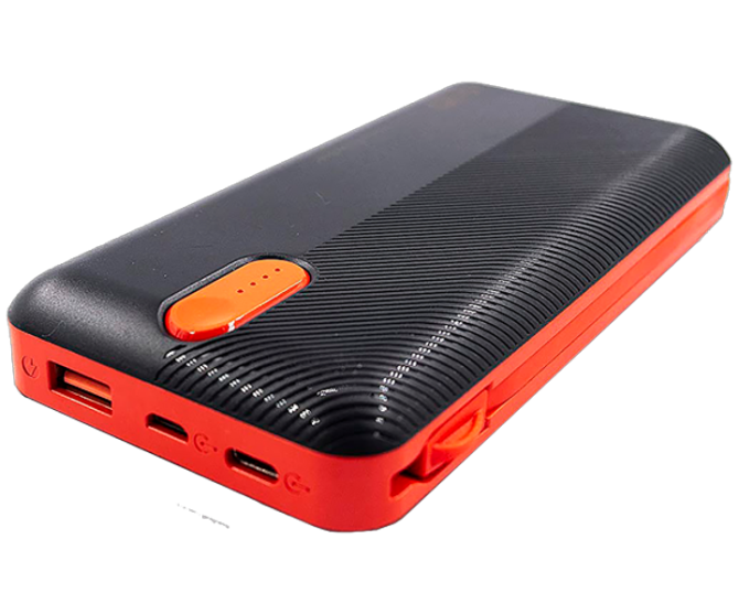 Універсальна зарядна батарея Power Bank Sword SW-20PO3 20000mAh (Micro USB Lightning Type-C) Чорно-червоний Вінниця - фото 6
