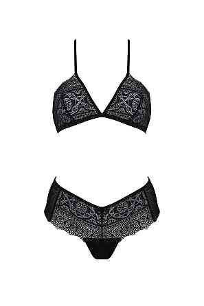 Комплект Passion KERRIA BIKINI black, L/XL, бралет і трусики-бікіні Sex Aura Київ