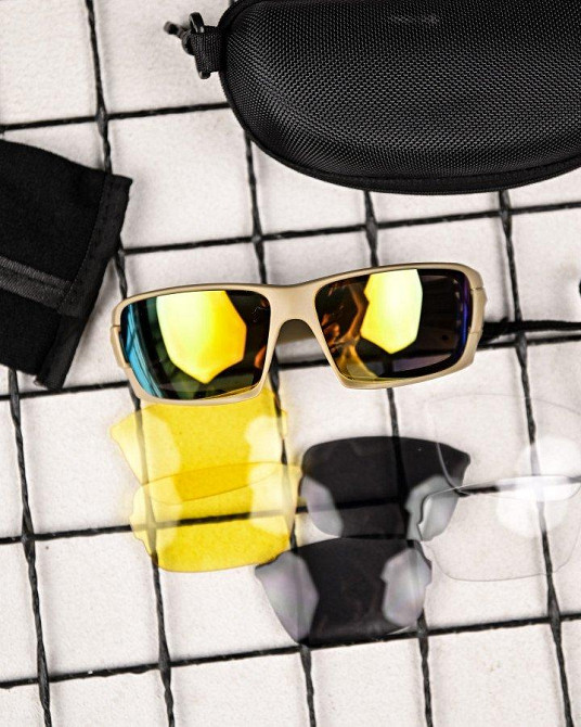 СОЛНЦЕЗАЩИТНЫЕ ОЧКИ ТАКТИЧЕСКИЕ   кайот    ПП7827 Одесса - изображение 3