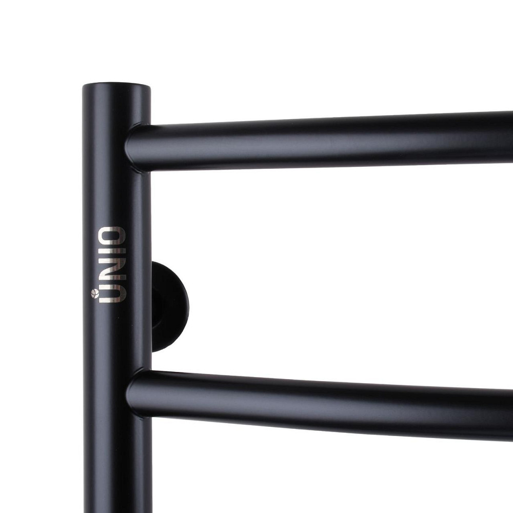 Рушникосушарка UNIO LD W 700-500-7 BLK Драбинка Дуга вода чорна (000021614) Київ - фото 4