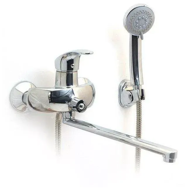 Смеситель для ванны с душевым гарнитуром Frap F2221 хром Киев - изображение 1