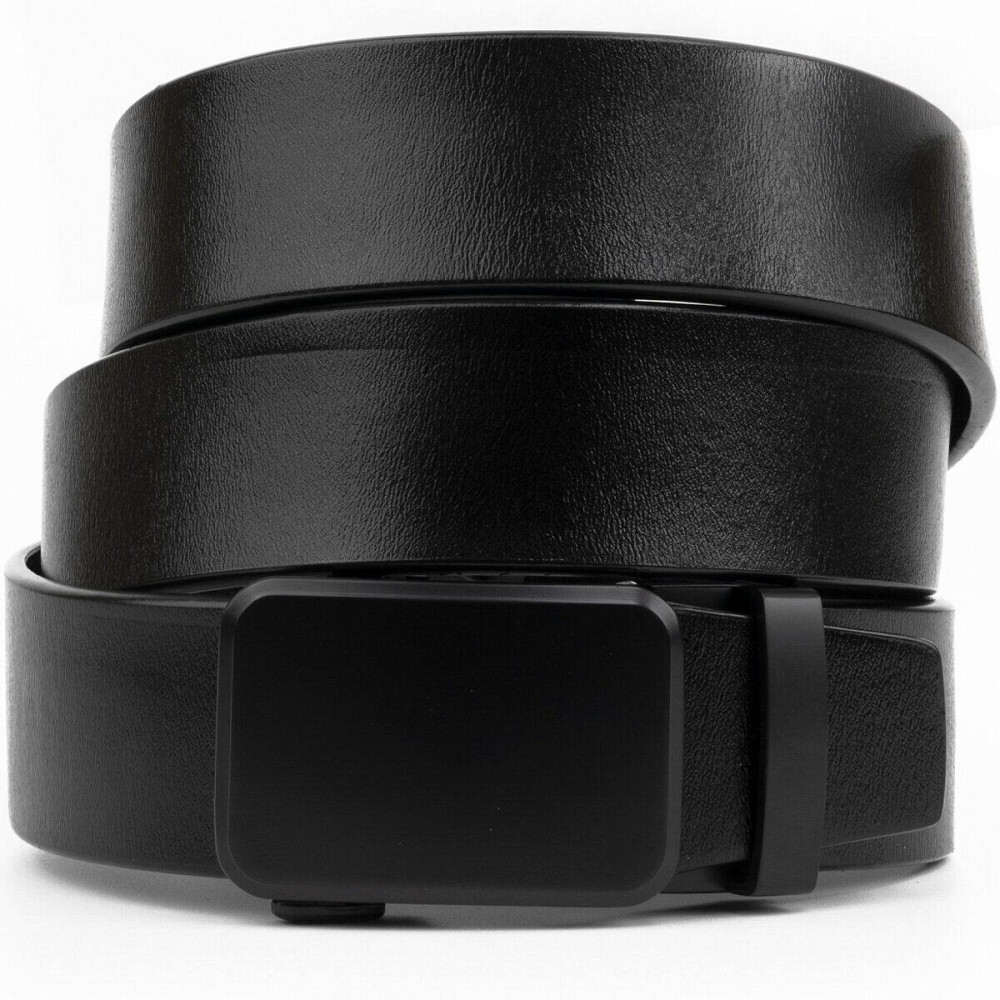 Ремінь чоловічий c затемненим матовим металом Vintage 20270 Чорний Київ - фото 1