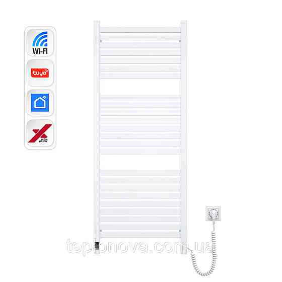 Электрический полотенцесушитель NAVIN Авангард X 480х1200 Sensor с WI-FI правосторонний, белый Черновцы