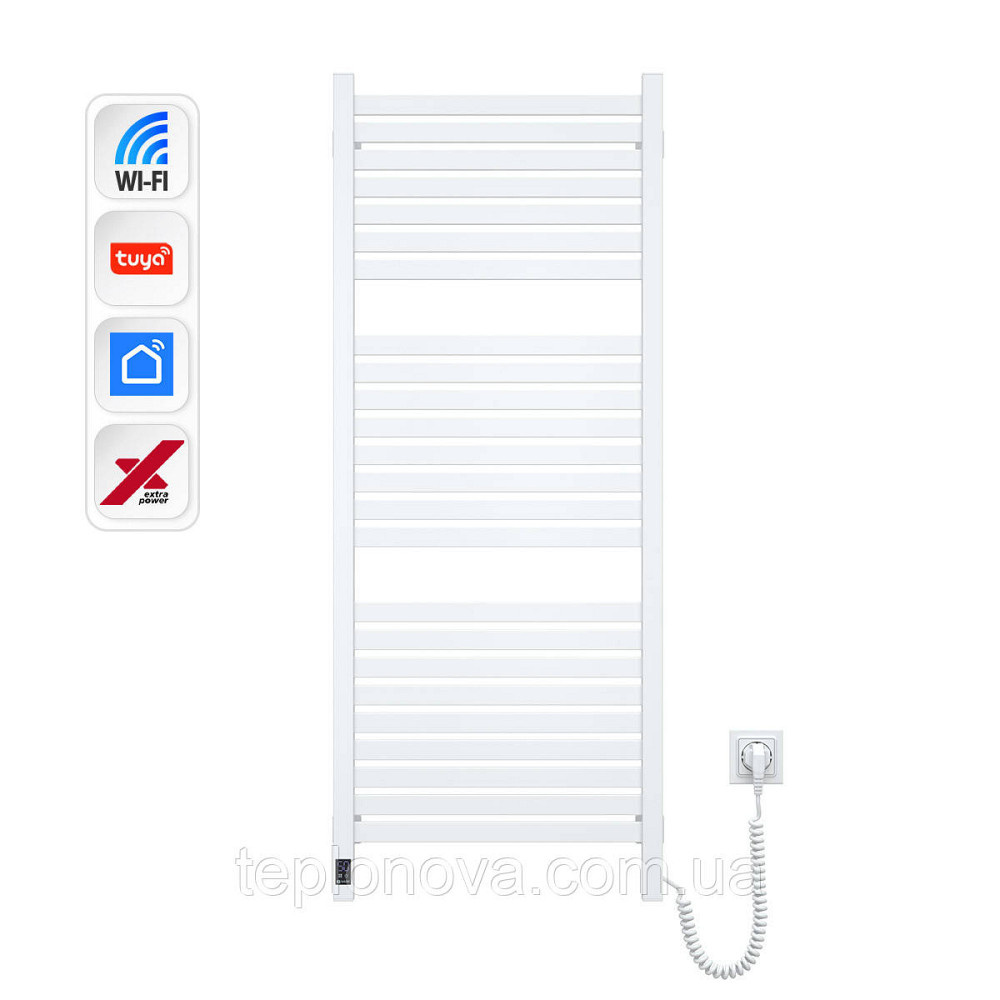 Електрична сушарка для рушників NAVIN Авангард X 480х1200 Sensor з WI-FI правобічна, біла Чернівці - фото 1