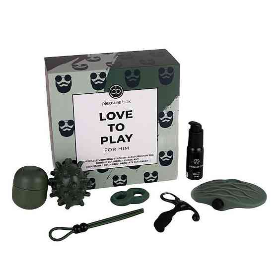 Подарочный набор для мужчины Dreamtoys Love To Play For Him 6 предметов, зеленый Sex Aura Киев