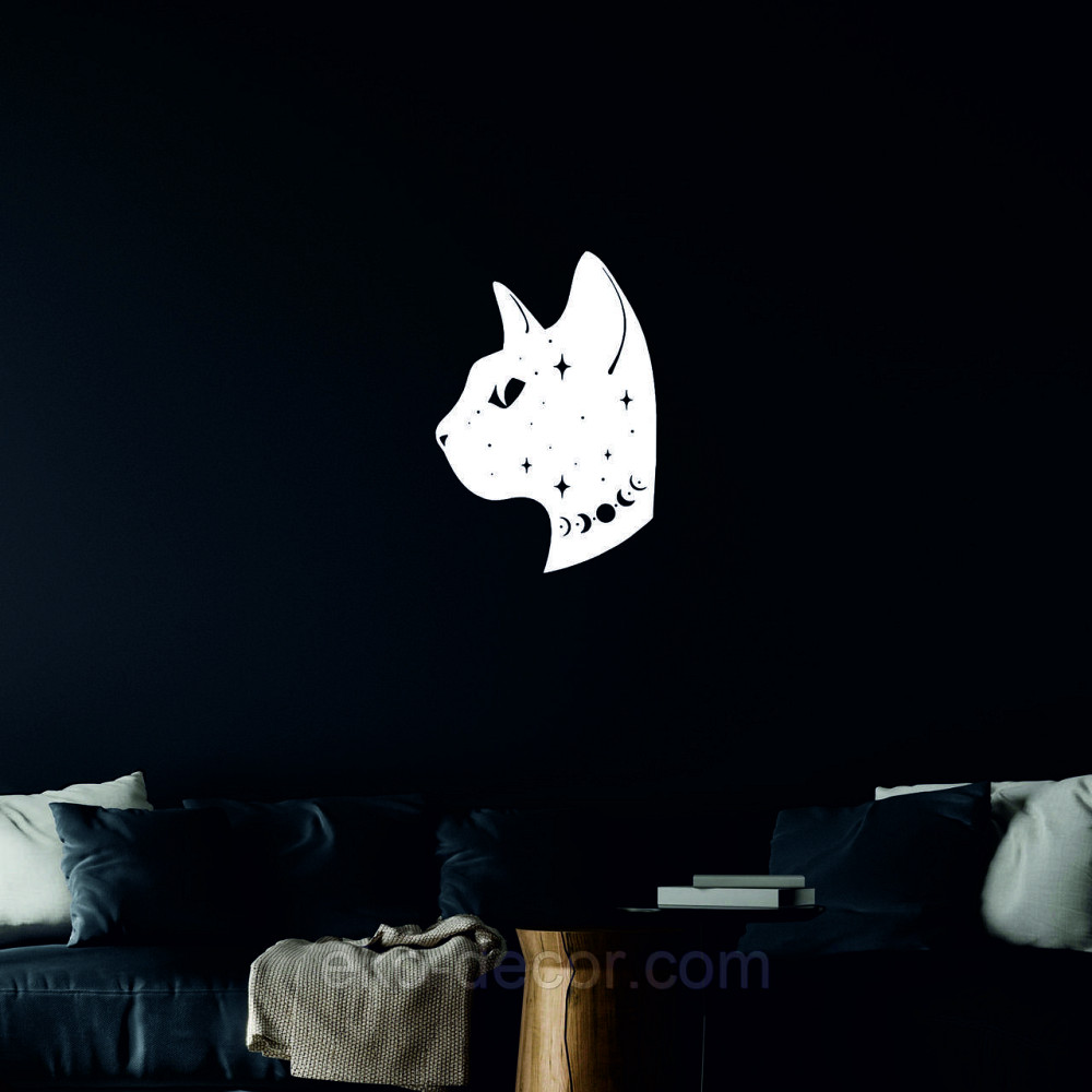 Декоративне настінне 3D Панно «Кіт» Декор на стіну з об'ємом Київ - фото 7