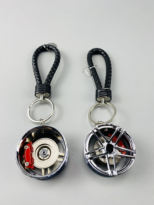 Брелок автомобільний диск колеса, брелок на ключі для водія, брелок металевий на авто ключі Мукачево - фото 1