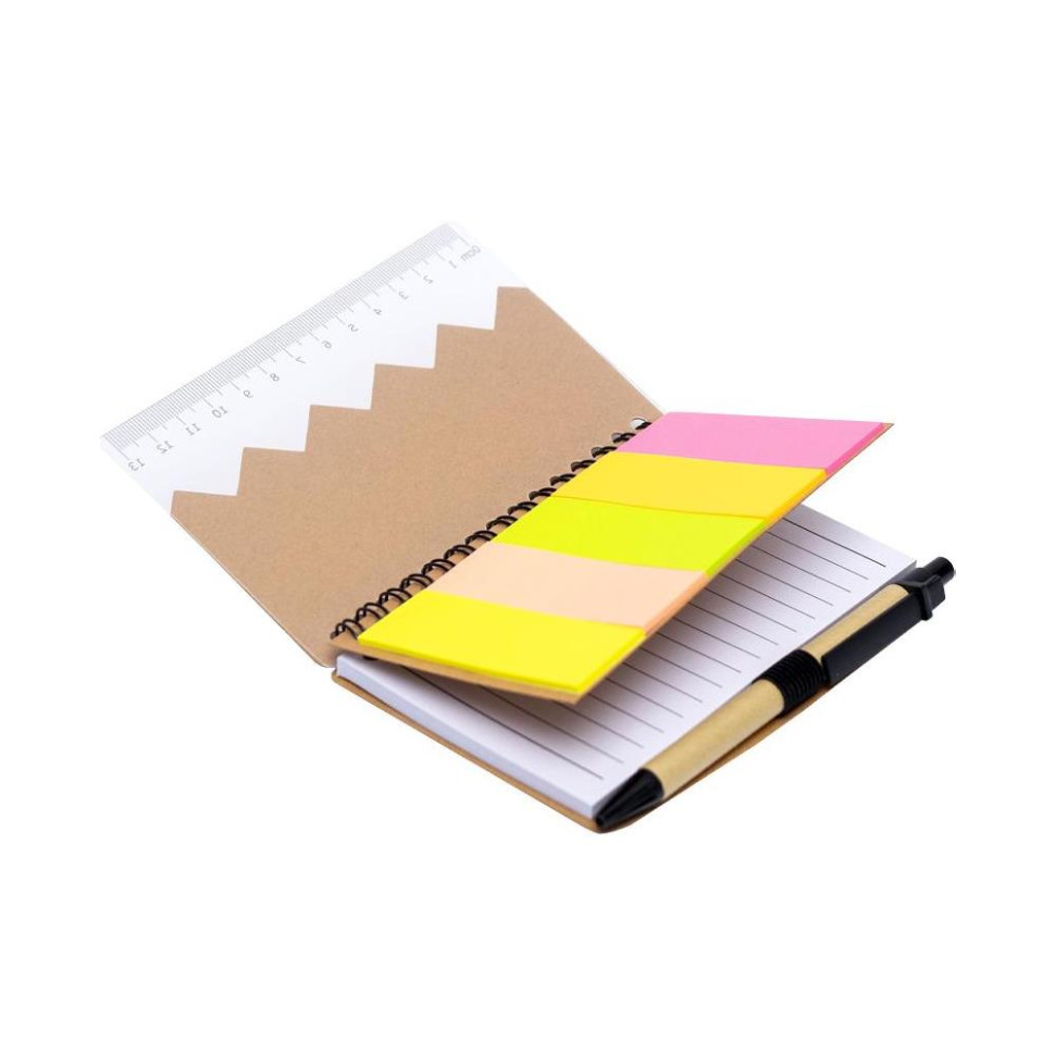 Блокнот А6 на спіралі JX409 з набором стікерів та ручкою Вінниця - фото 2