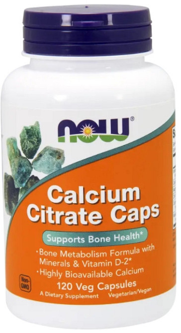 Цитрат кальцію з мінералами Now Foods Calcium Citrate 120 вег капс Київ - фото 1