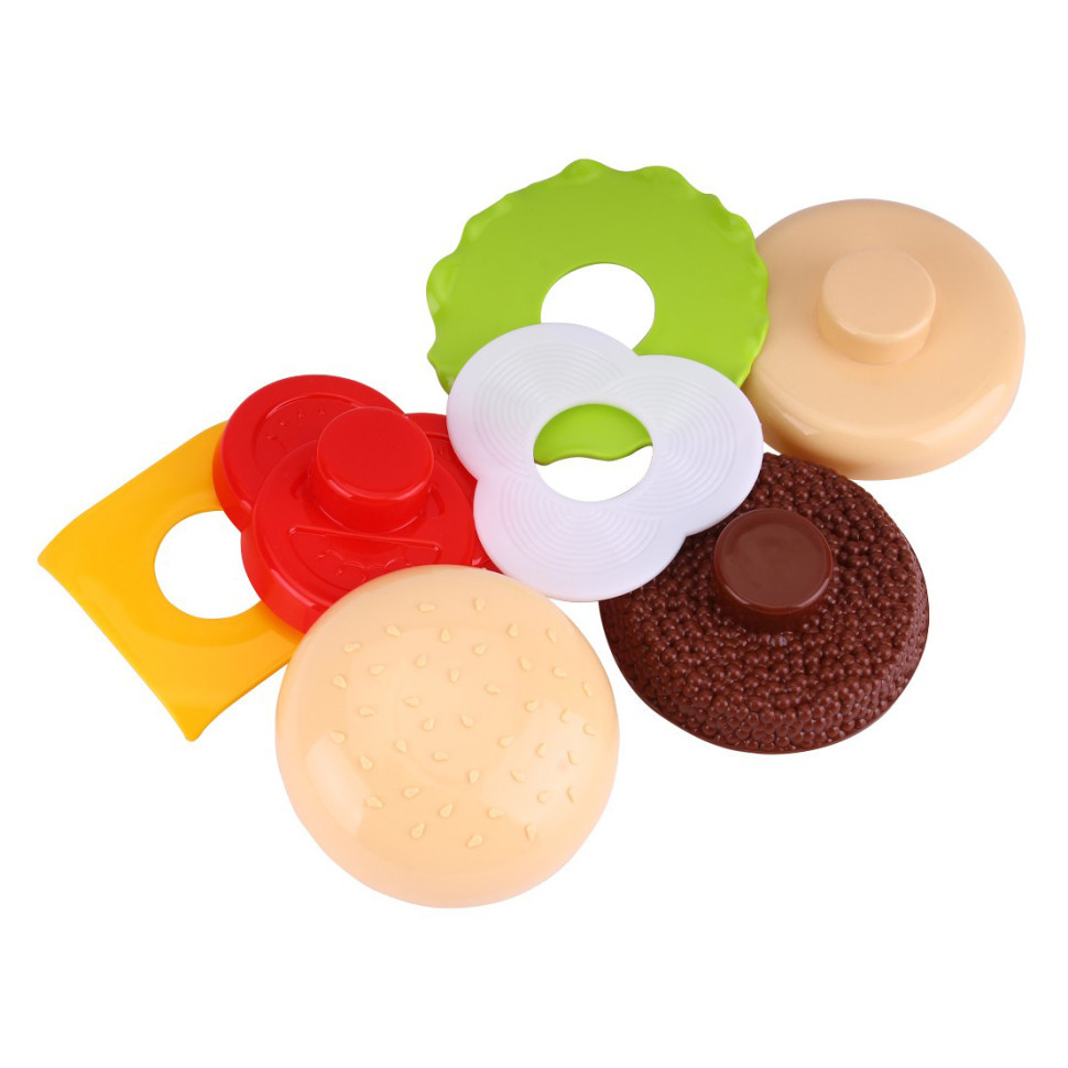 Дитяча іграшка "Гамбургер-пірамідка" ТехноК 8690TXK, 7 деталей Вінниця - фото 5