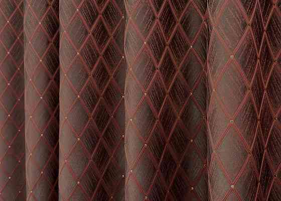 Шторна тканина жакард, колекція "RUBI" колір графітовий з теракотовим 1762ш Київ