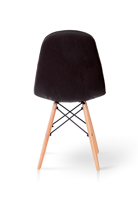 Стілець ДЖАСТІН, шкірзам темн. шоколад Киев - изображение 5