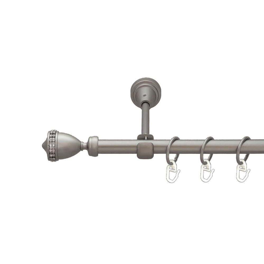 Карниз Orvit Етернія металевий однорядний відкритий Сатин 16 мм 160 см (6091295) Львов - изображение 1