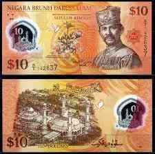 Бруней / Brunei 10 Ringgit 2011 Pick 37 UNC Полтава