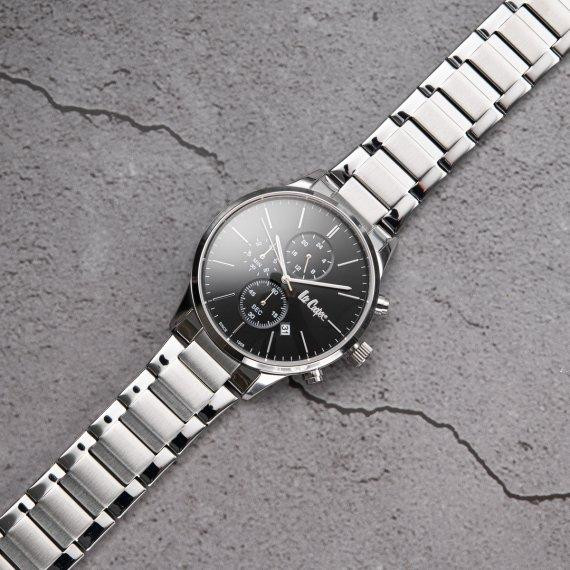 Мужские водостойкие наручные часы Lee Cooper Plane (Серебристый) Винница - изображение 9