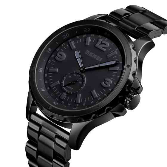 Класичний чоловічий годинник Skmei 1513 (black) Вінниця