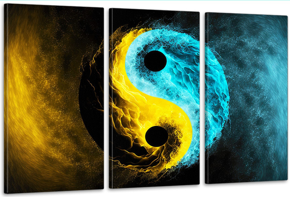 Модульна картина у вітальню/ спальню   Інь-Янь      ART-110_3A Київ - фото 1