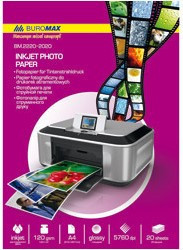 Фотопапір A4/200 г "Buromax" глянцевий (уп. 20 арк.), BM.2220-5020, шт Київ - фото 1