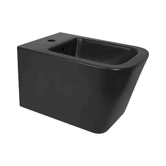 Биде подвесное Qtap Tern New 515x350x320 мм Matt Black QT17551303GMB Киев