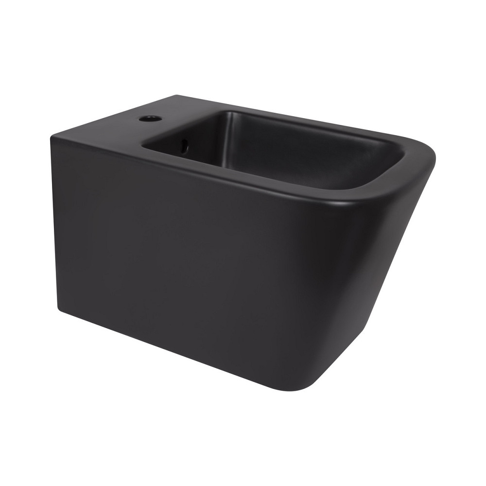 Биде подвесное Qtap Tern New 515x350x320 мм Matt Black QT17551303GMB Киев - изображение 1