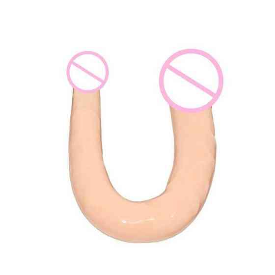 Двосторонній фалоімітатор "Sex Talent Double Dong" - Тілесний Вінниця