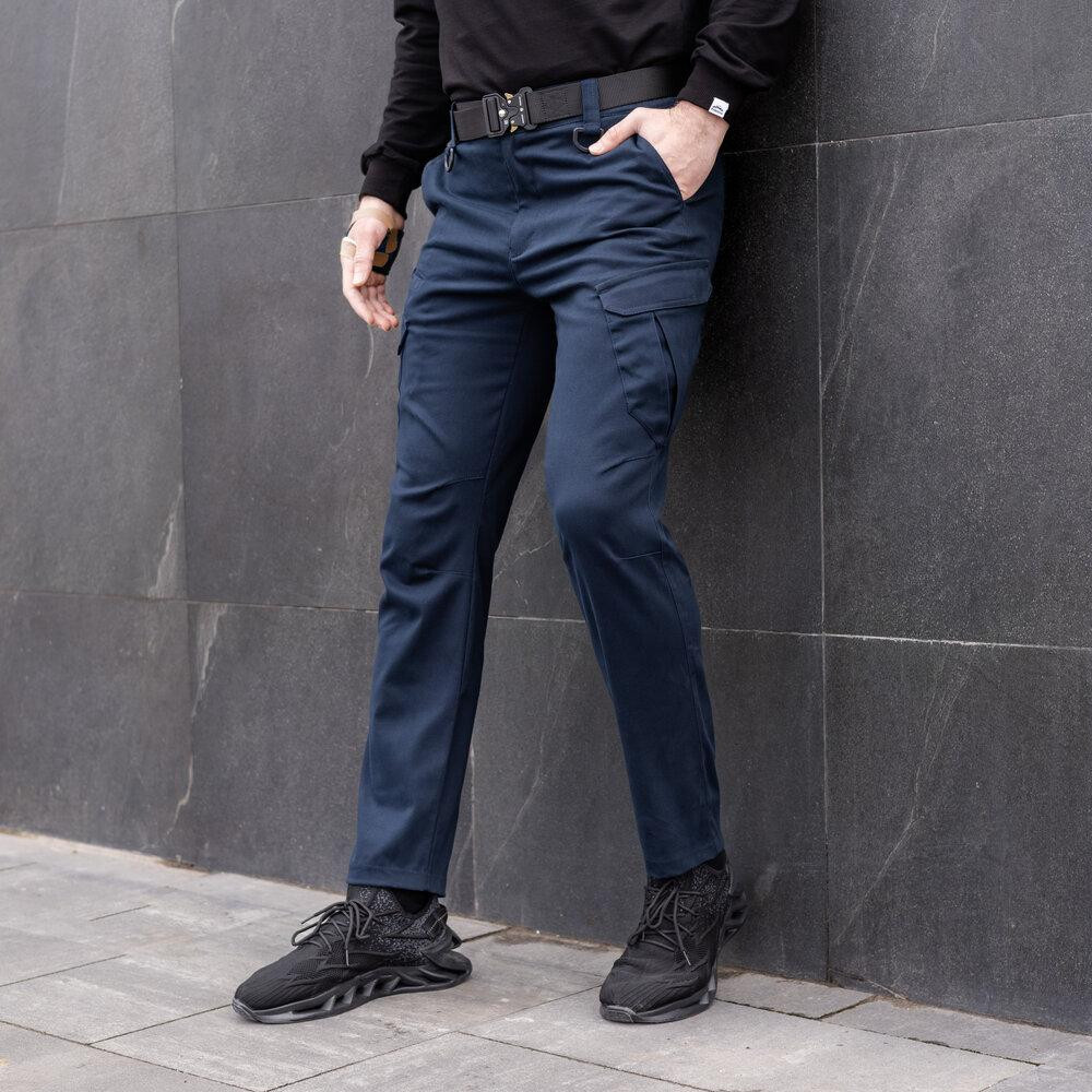 Штани тактичні темно-сині чоловічі S Pobedov Tactical V2 Київ - фото 6