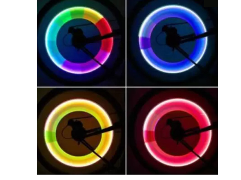 Светодиодные колпачки для колес на ниппель, пара Feel Fit DEN-079 Разноцветные Бровары - изображение 5