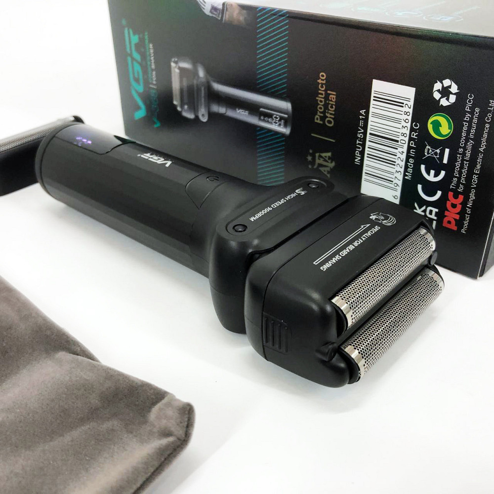 Електробритва для бороды VGR V-368, Электробритва для густой бороды, Влагостойкая электрическая бритва HN-19 Львов - изображение 19