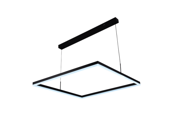 Стельова світлодіодна люстра VALESO з пультом димування,додаток для телефону QQD3063 (Чорний) Коломия