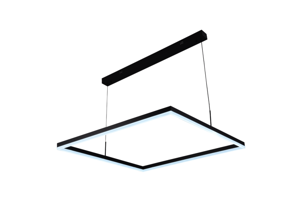 Стельова світлодіодна люстра VALESO з пультом димування,додаток для телефону QQD3063 (Чорний) Коломия - фото 3