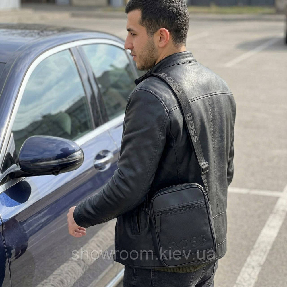 Брендова чоловіча барсетка, сумка Boss (3517B) Київ - фото 6