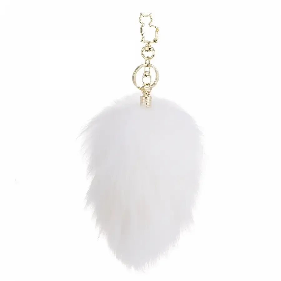 Металева анальна пробка Кролячий хвост LOCKINK SEVANDA White Bunny-Tail Anal Rose-shape Plug Львов - изображение 2