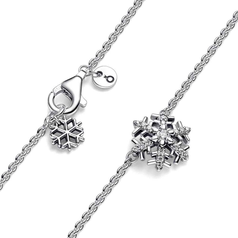 Срібне намисто  "Блискуча сніжинка" 392371C01 MasterSem Київ - фото 2