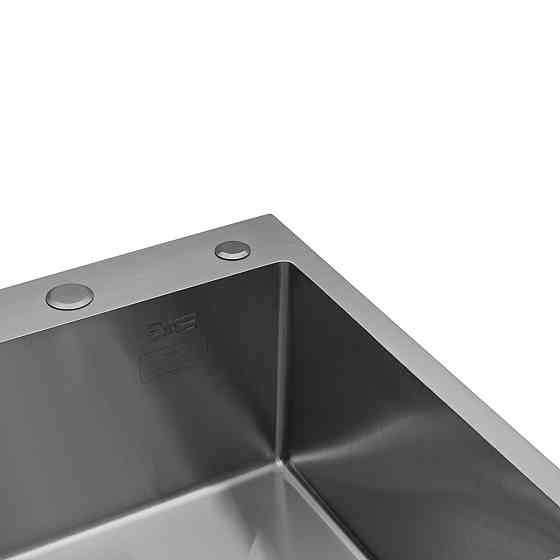 Кухонная мойка с нержавеющей стали Kroner KRP Gebürstet - 6350RHM (3/1 мм) Киев