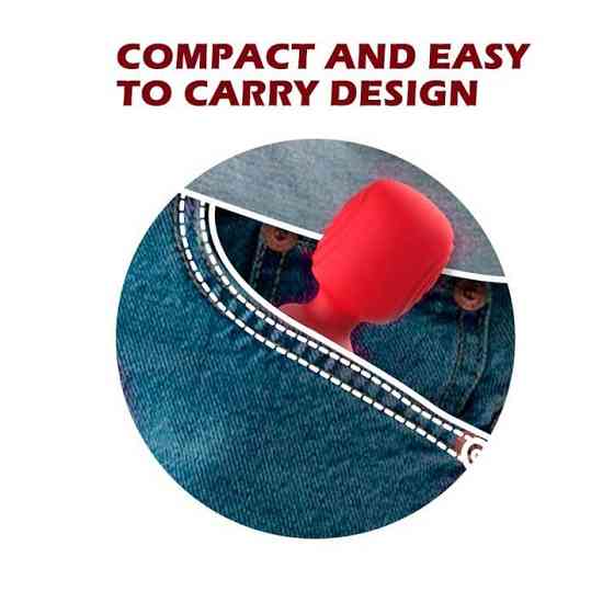 Мини вибратор для клитора микрофон USB красный - Вибраторы Винница