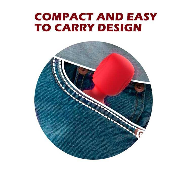 Міні вібратор для клітора мікрофон USB червоний — Вібратори Вінниця - фото 4