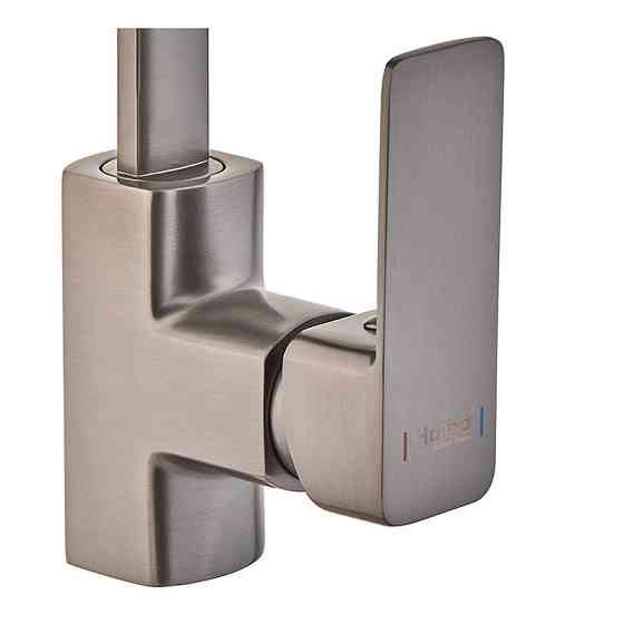 Смеситель для кухни Haiba Kubus 017 Graphite (HB4008) Киев