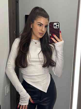 Жіночий базовий асиметричний лонгслів турецький мікродайвінг Білий, 46/48 Одеса