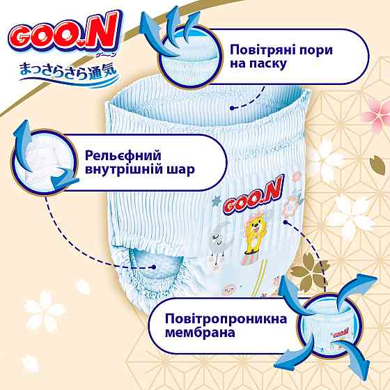 Трусики-підгузки Goo.N Premium Soft (розмір 3(M), 7-12 кг, 50 шт) Дніпро