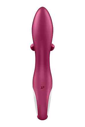 Вібратор-кролик із потрійним відростком Satisfyer Embrace me Berry, 2 мотори, діаметр 3,6 см Sex Aura Київ