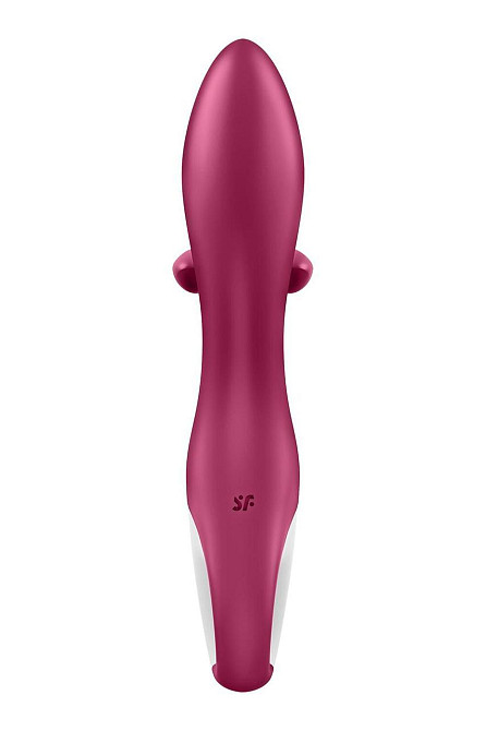 Вібратор-кролик із потрійним відростком Satisfyer Embrace me Berry, 2 мотори, діаметр 3,6 см Sex Aura Київ - фото 6