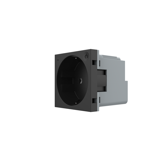 Розумна розетка LIVOLO чорна з заземленням, шторки, керування зі смартфона, Alexa, Google Home, 16А 230В, модуль (VL-FCTC16AZ2-2BP) Коломыя